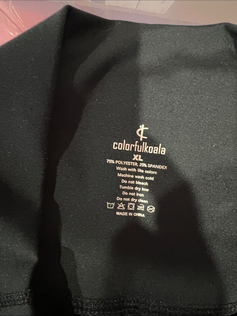 Black colorfulkoala biker shorts XL - Picture 2 of 2